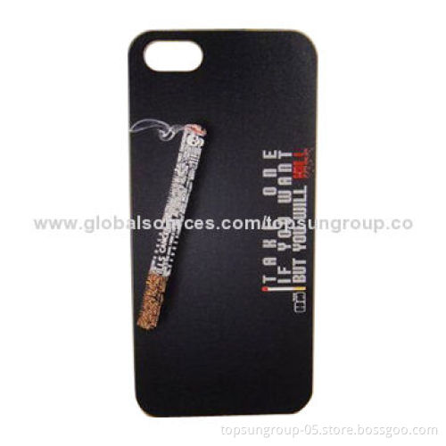 PC Case for iPhone 5S, Three-dimensional Ana-glyph, OEM and ODM Orders Welcomed